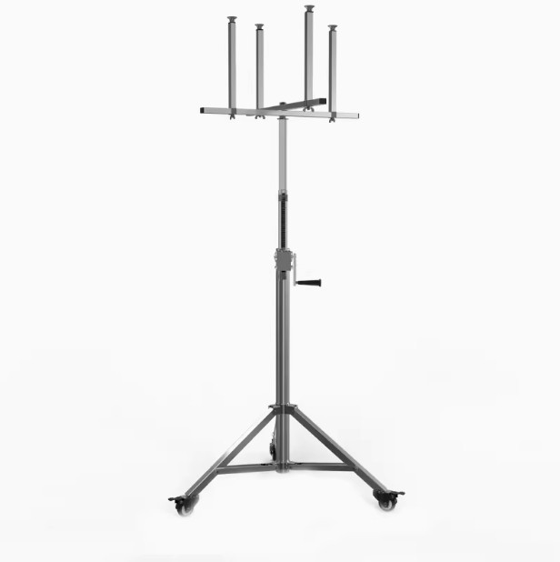 裝燈升降支架燈具安裝升降臺(tái)機(jī)不銹鋼折疊便攜安燈升降架