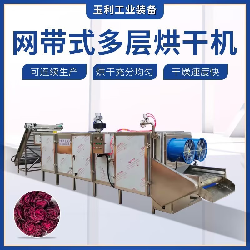 網帶式木瓜絲烘干機 分層控溫番木瓜切絲干燥機 食品烘干流水線