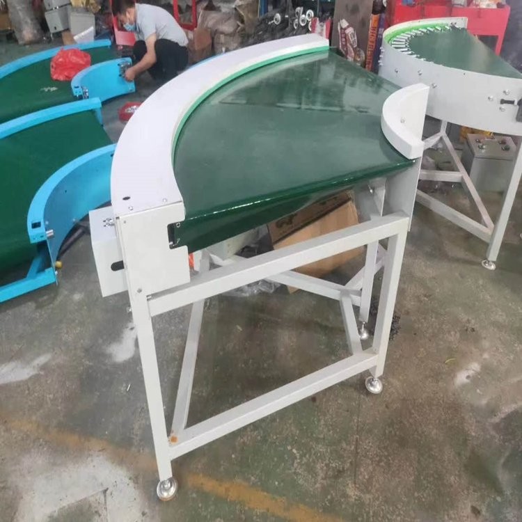 爬坡流水線傳送帶 快遞食品提升輸送帶 環(huán)形皮帶轉(zhuǎn)彎機(jī)小型輸送機(jī)