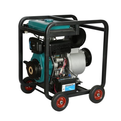 防汛排澇移動手推式6寸柴油機抽水泵應急排澇用柴油機自吸污水泵