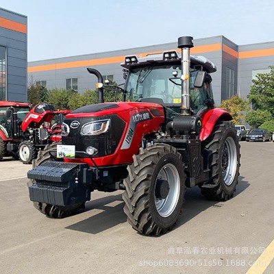 農場開墾大馬力雷泰2004輪式重型拖拉機TC大橋大輪胎耕地播種施肥