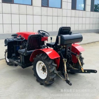 直銷偏置35馬力單缸兩驅小型大棚王拖拉機果園施肥機風送式打藥機