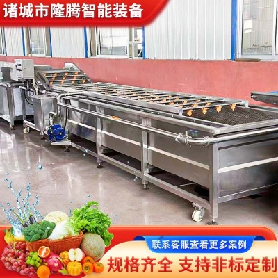凈菜加工生產(chǎn)線洗菜機商用葉毛菜半成品中央廚房清洗流水設(shè)備